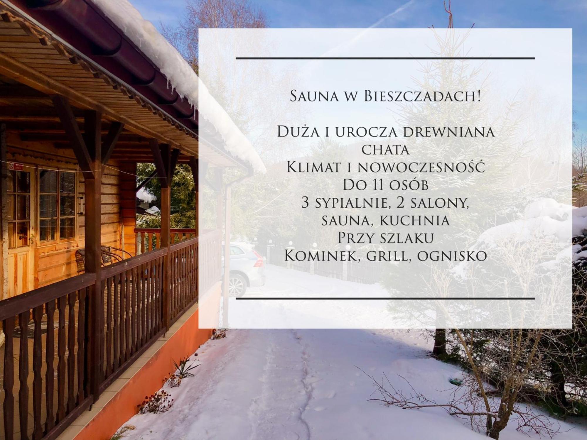 Urocza Chata Z Sauna W Bieszczadzkim Parku Krajobrazowym Bukowiec  Dış mekan fotoğraf